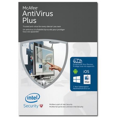 MCAFEE ANTIVIRUS PLUS, 2 PC (BLISTER) 24 MESES