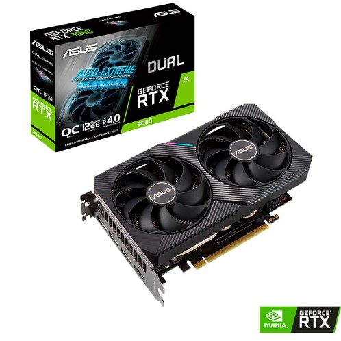 TARJETA DE VIDEO ASUS DUAL GEFORCE RTX 3060 V2 OC EDITION, 12GB GDDR6, PCI-EXPRESS 4.0