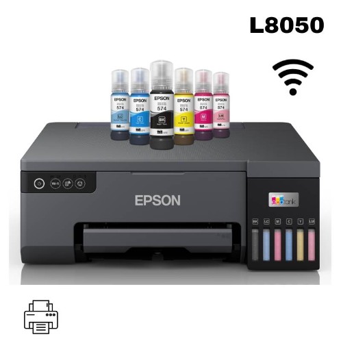 IMPRESORA FOTOGRAFICA EPSON ECOTANK L8050, PVC/CD/DVD, USB, WI-FI, WI-FI DIRECT