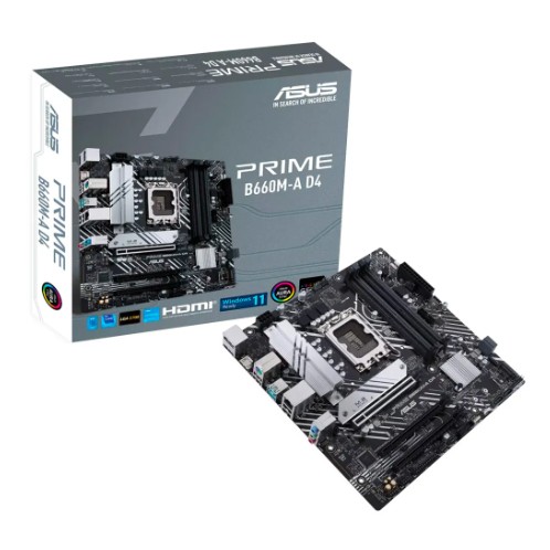 PLACA ASUS PRIME B760M-A D4, CHIPSET INTEL B760, LGA1700